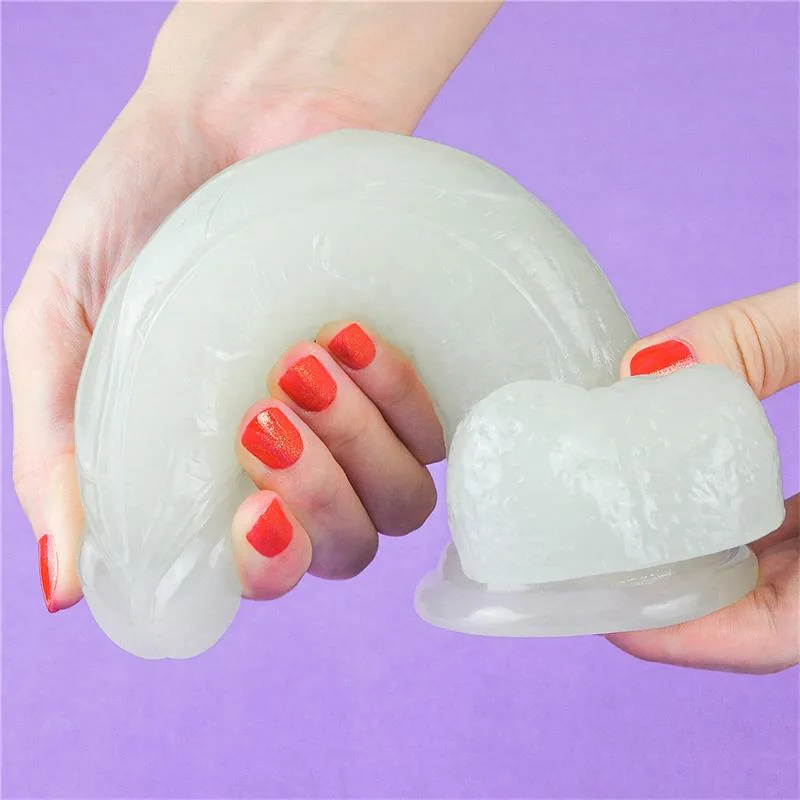 Dildo Lumino Fosforescente Azul TPE Lovetoy — vista 10 de 15