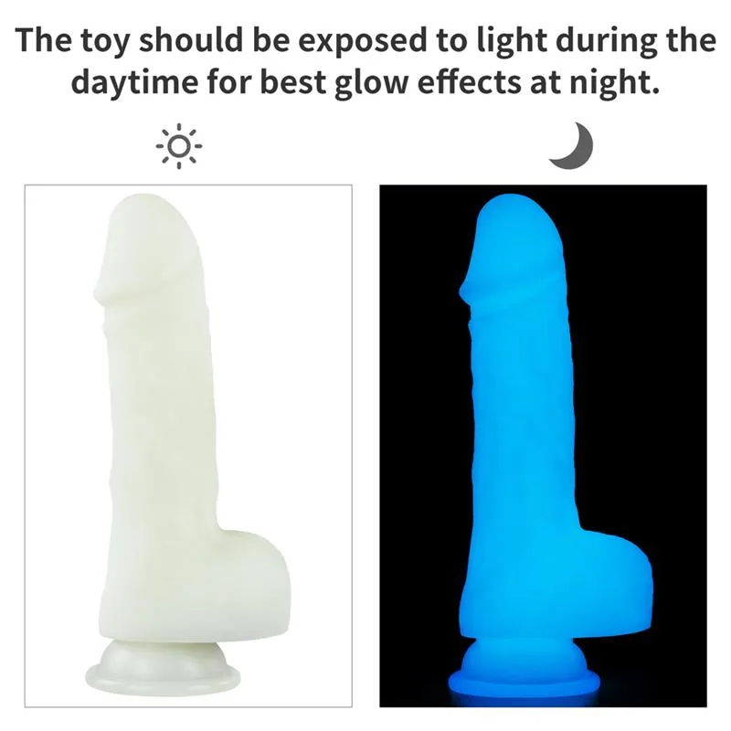 Dildo Lumino Play 7,5 Brilha no Escuro — vista 6 de 8