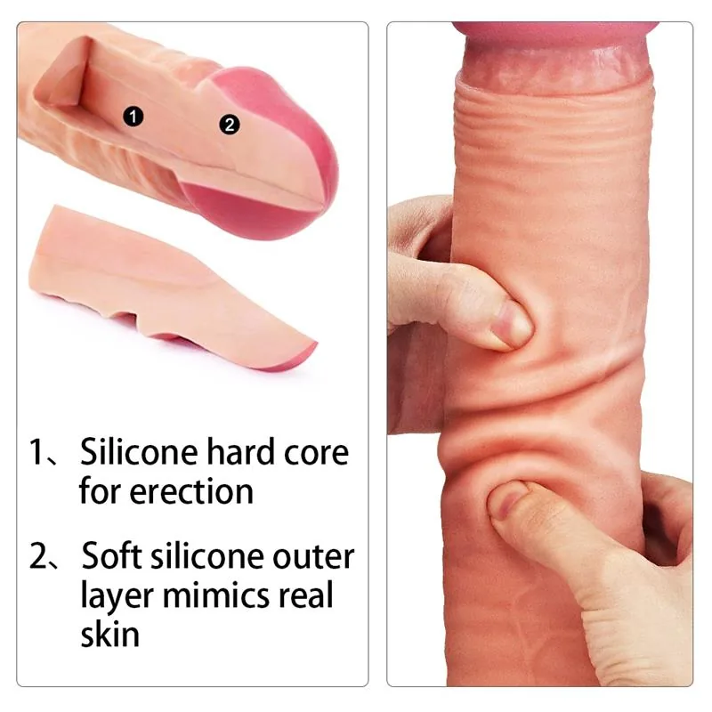 Dildo Nature 12 Dupla Densidade Natural 30,5 cm Lovetoy — vista 2 de 4
