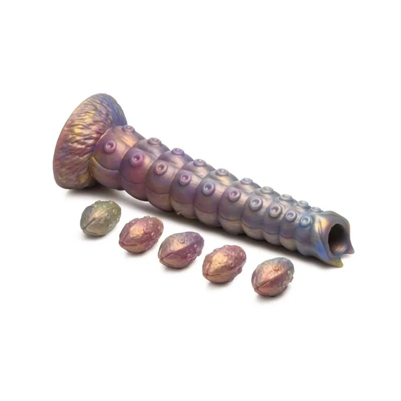 Dildo Ovipositor Fantasia Deep Invader com 5 Ovos e Ventosa Creature Cocks — vista 2 de 6