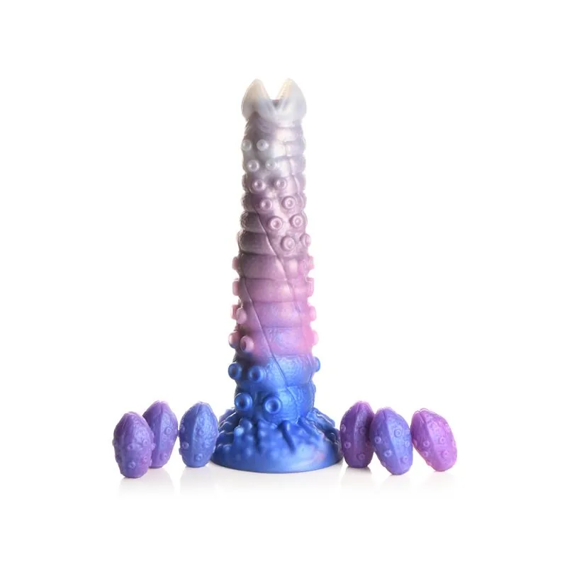 Dildo Ovipositor Tenta-Queen com 6 Ovos Silicone Creature Cocks — vista 2 de 17