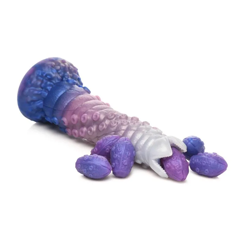 Dildo Ovipositor Tenta-Queen com 6 Ovos Silicone Creature Cocks — vista 6 de 17