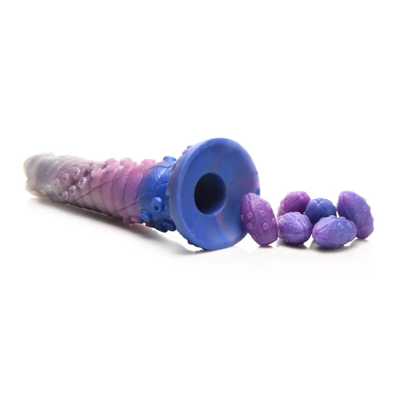 Dildo Ovipositor Tenta-Queen com 6 Ovos Silicone Creature Cocks — vista 8 de 17