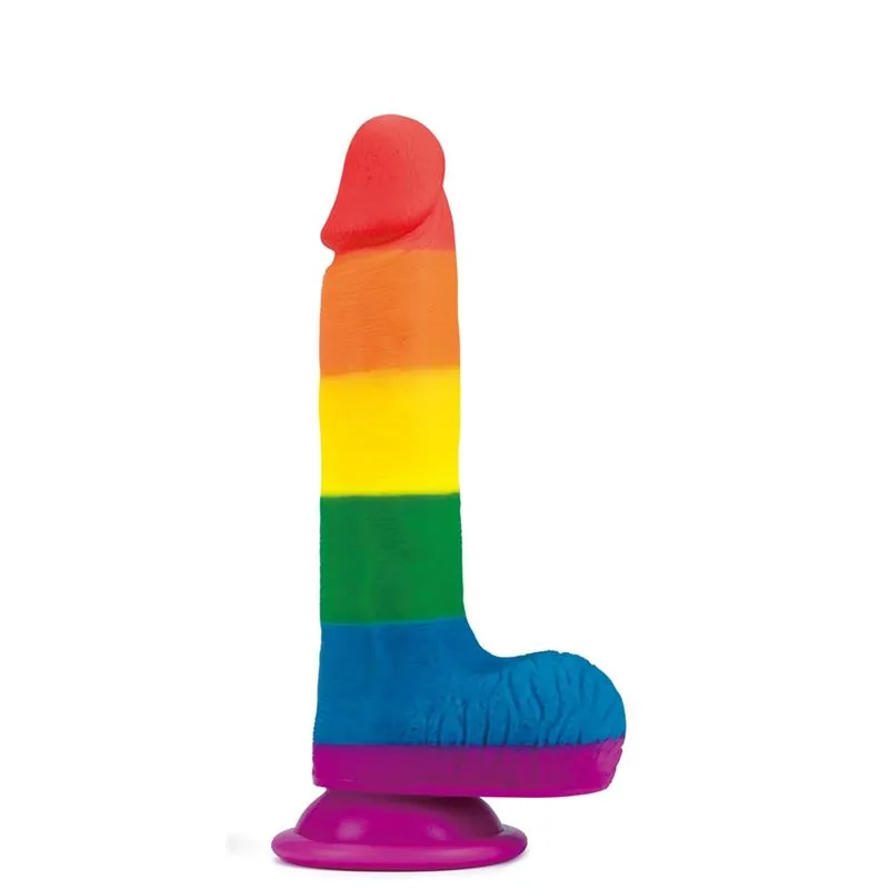 Dildo Prider Silicone Líquido Arco-Íris Lovetoy