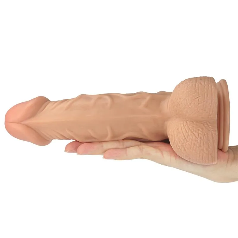 Dildo Real Extreme com Testículos e Ventosa 9 Natural Lovetoy — vista 4 de 9