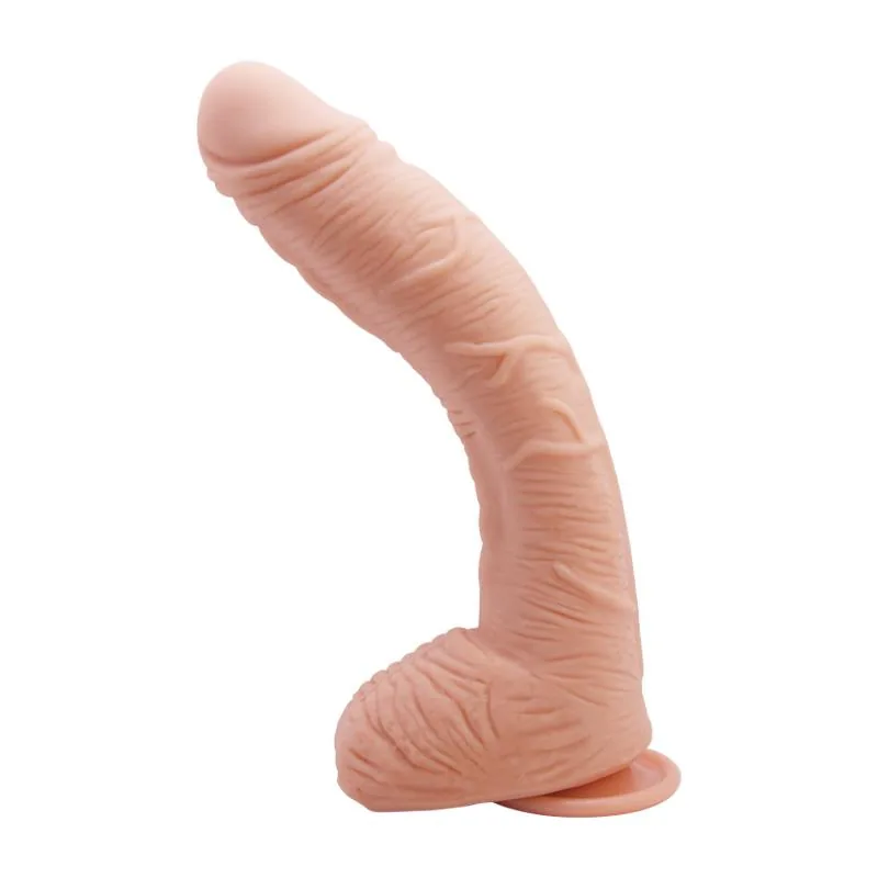 Dildo Realista Alex Curvo Ponto G com Testículos 28,2 cm Baile — vista 4 de 10