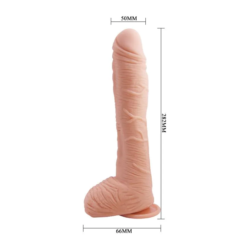 Dildo Realista Alex Curvo Ponto G com Testículos 28,2 cm Baile — vista 9 de 10