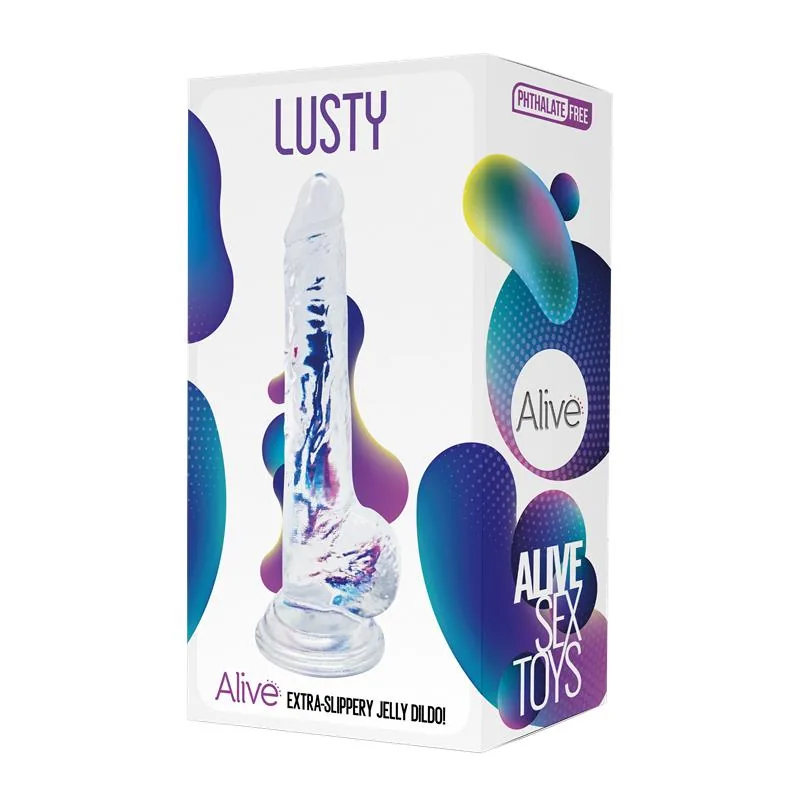 Alive Dildo Gel Lusty 18 cm — vista 2 de 2