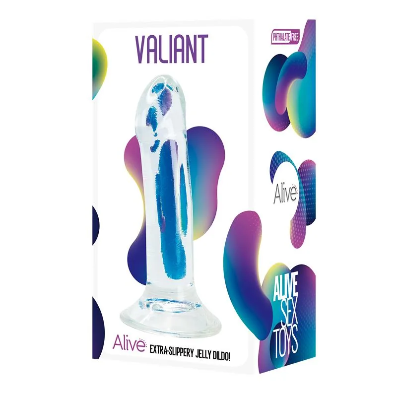 Alive Valiant Dildo Gel 16 cm Transparente — vista 2 de 2