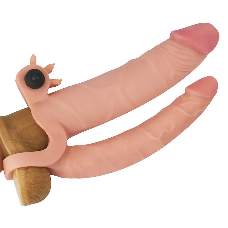 Bainha Peniana Dupla com Vibração Lovetoy 16 cm — vista 3 de 3