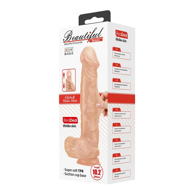 Dildo Realista Bergrisi com Testículos e Ventosa 26 cm Baile — vista 8 de 8
