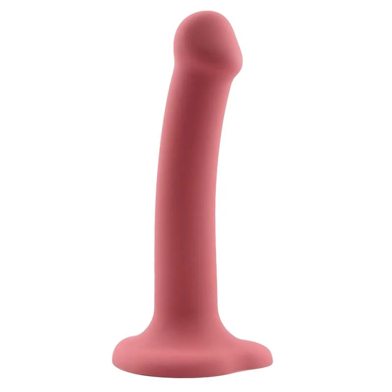 Bouncy Dildo Silicone Flexível 19 cm L Bordô — vista 3 de 3