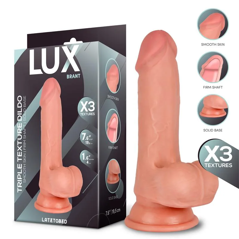 Dildo Realista Brant Tripla Densidade com Testículos Lux