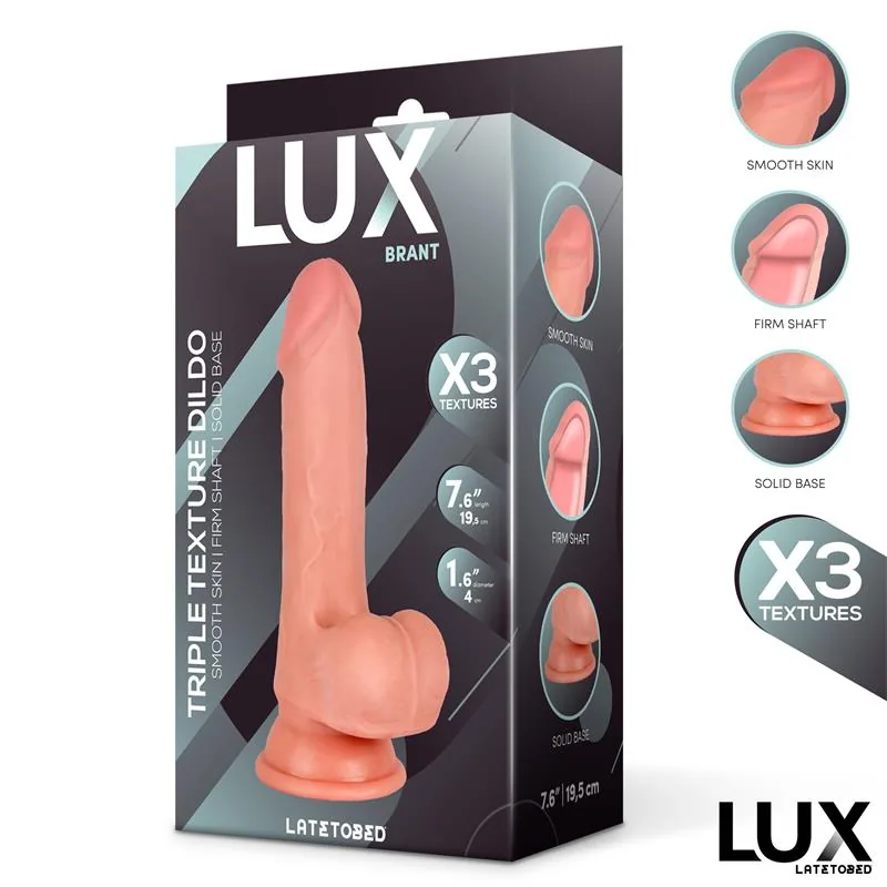 Dildo Realista Brant Tripla Densidade com Testículos Lux — vista 6 de 6