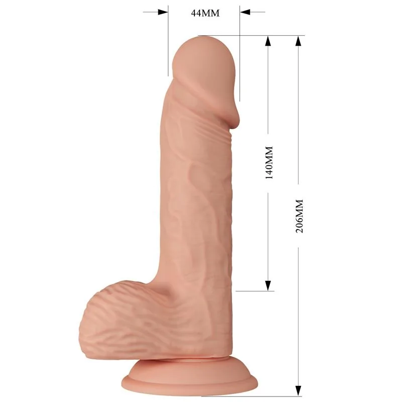 Dildo Realista Catoblepas com Testículos e Ventosa 20,6 cm Baile — vista 8 de 9