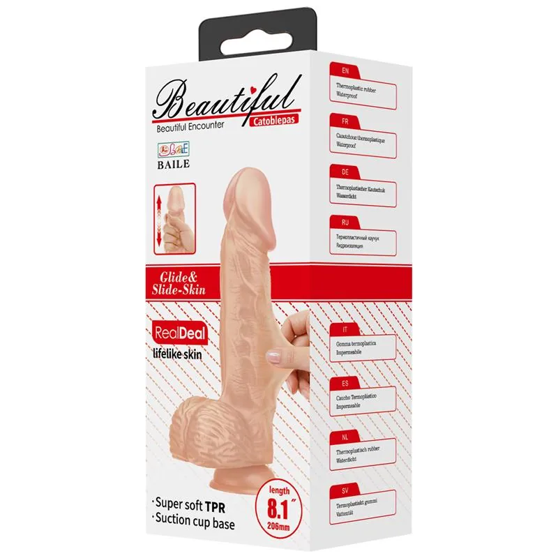 Dildo Realista Catoblepas com Testículos e Ventosa 20,6 cm Baile — vista 9 de 9