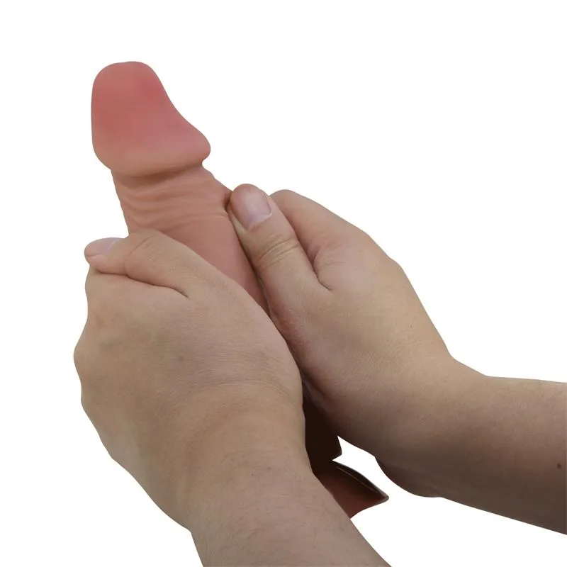 Dildo Realista com Pele Deslizante 19,4 cm — vista 7 de 10