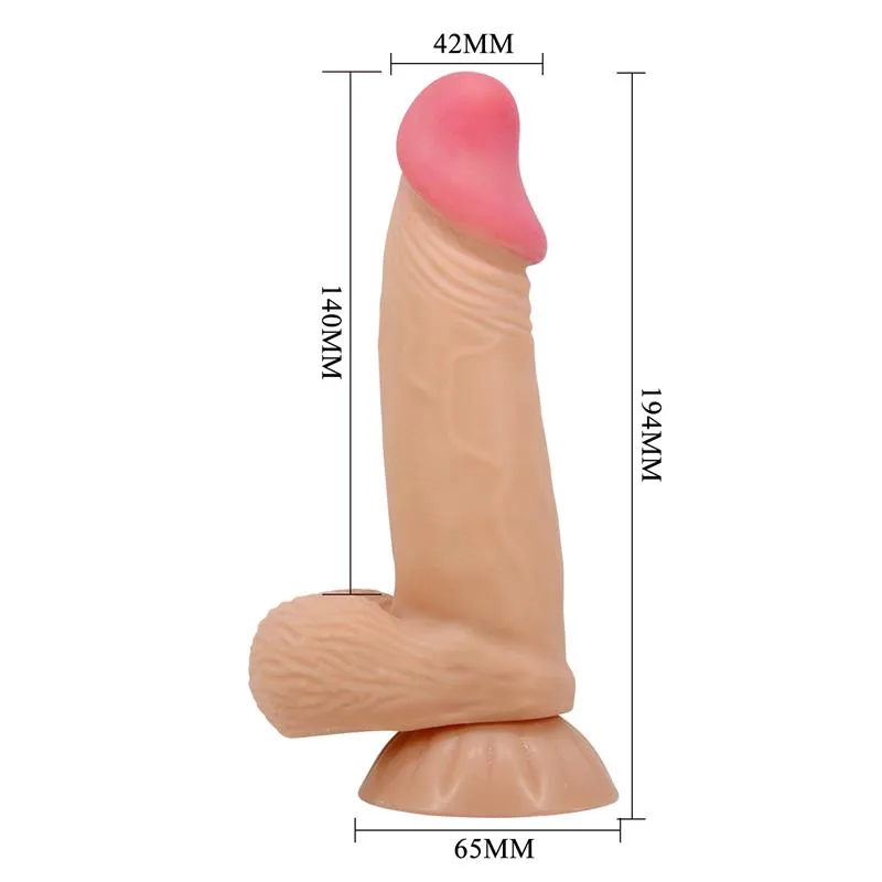 Dildo Realista com Pele Deslizante 19,4 cm — vista 9 de 10