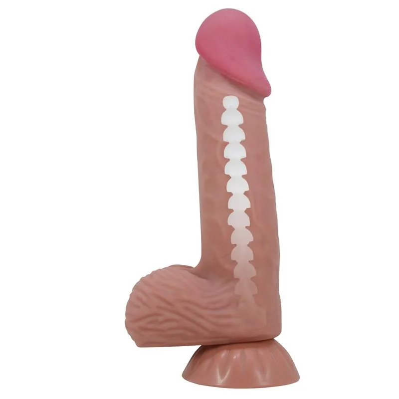 Dildo Realista com Pele Deslizante 20,6 cm