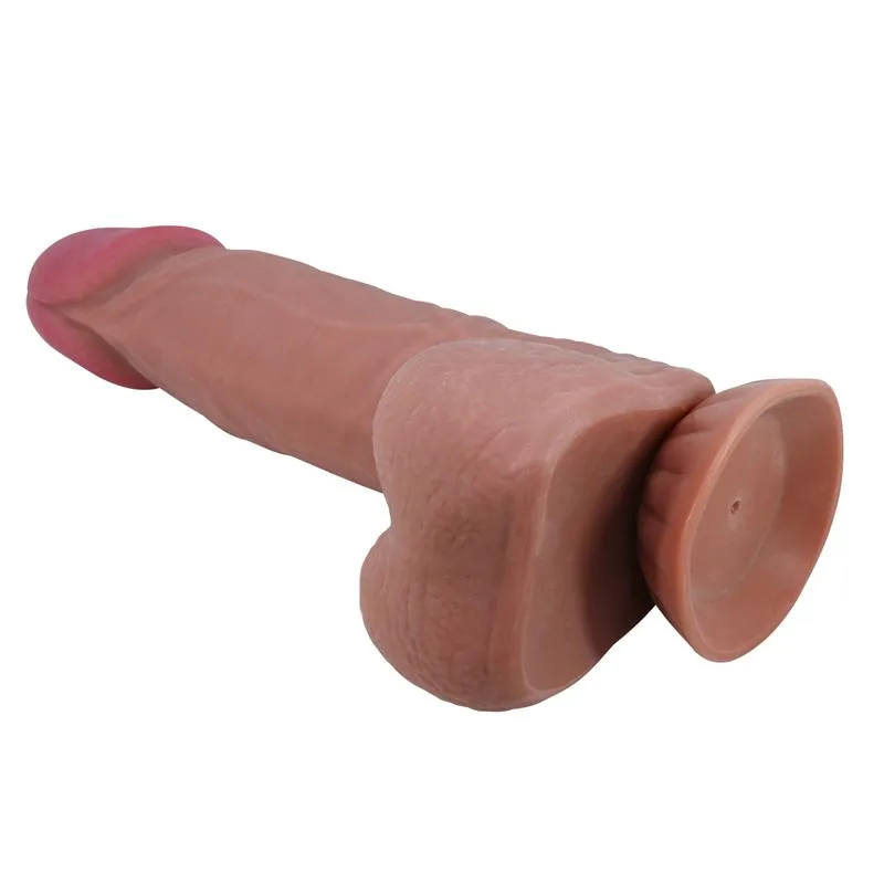 Dildo Realista com Pele Deslizante 21,8 cm — vista 4 de 10