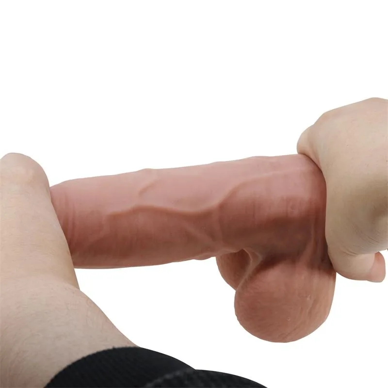 Dildo Realista com Pele Deslizante 21,8 cm — vista 8 de 10