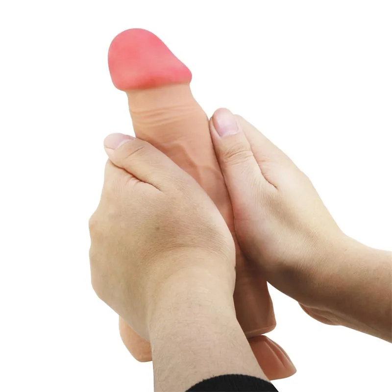 Dildo Realista com Pele Deslizante 21,8 cm — vista 7 de 10