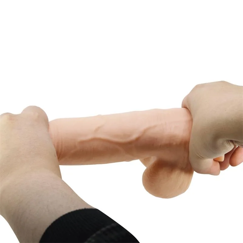 Dildo Realista com Pele Deslizante 21,8 cm — vista 8 de 10