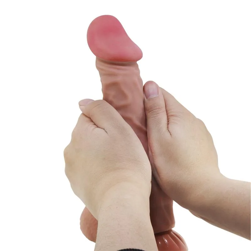 Dildo Realista com Pele Deslizante 24 cm — vista 7 de 10