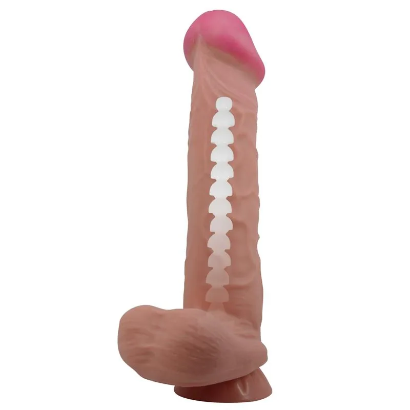 Dildo Realista com Pele Deslizante 26 cm — vista 2 de 10