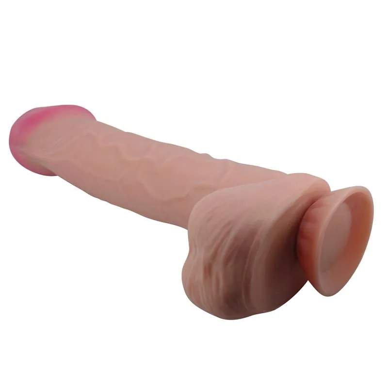 Dildo Realista com Pele Deslizante 26 cm — vista 4 de 10