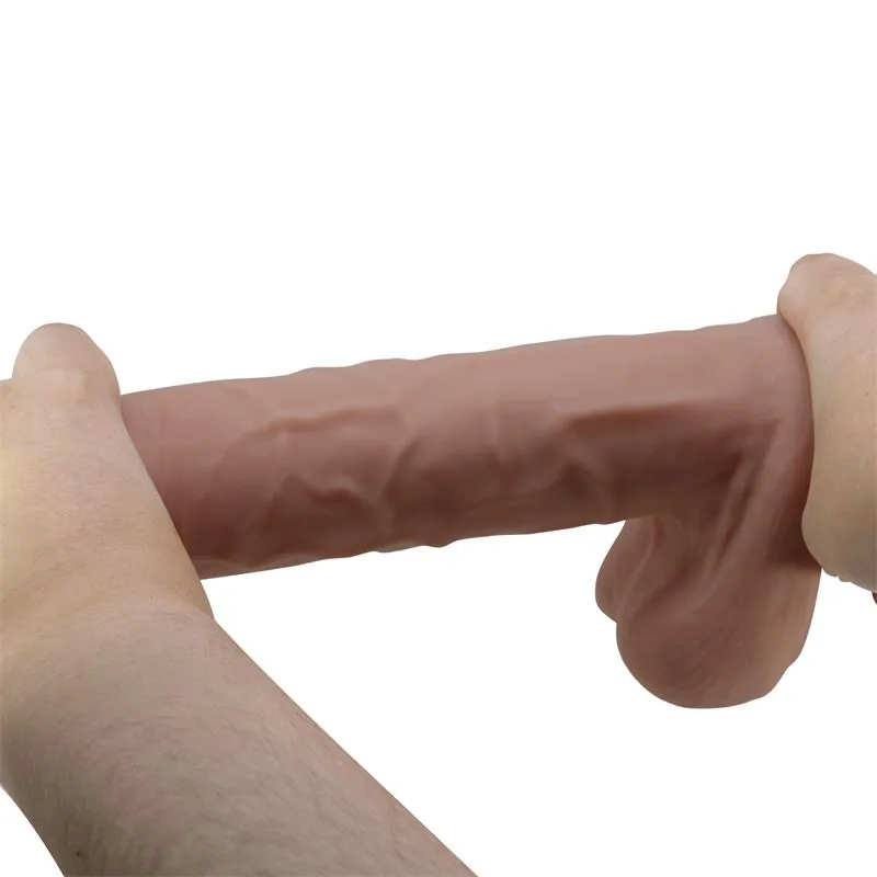 Dildo Realista com Pele Deslizante 26 cm — vista 8 de 10