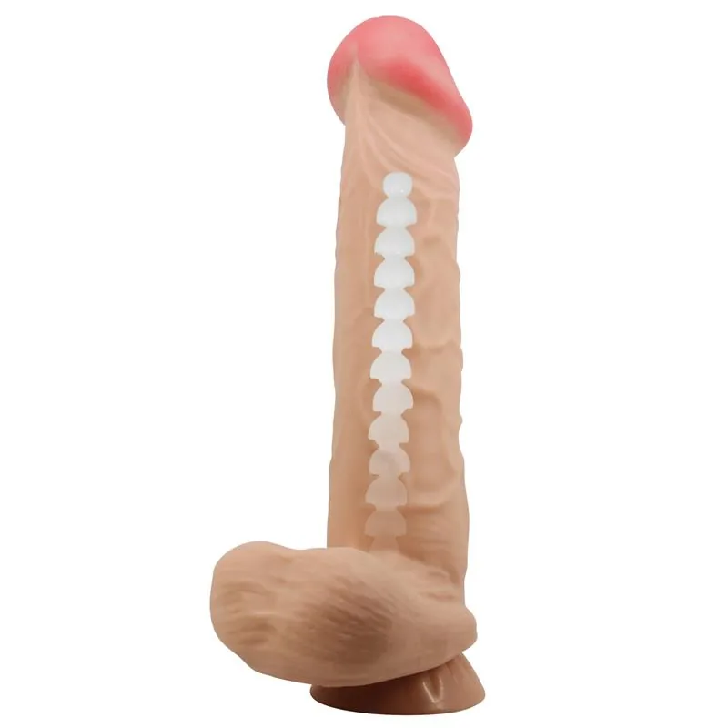 Dildo Realista com Pele Deslizante 26 cm — vista 2 de 9