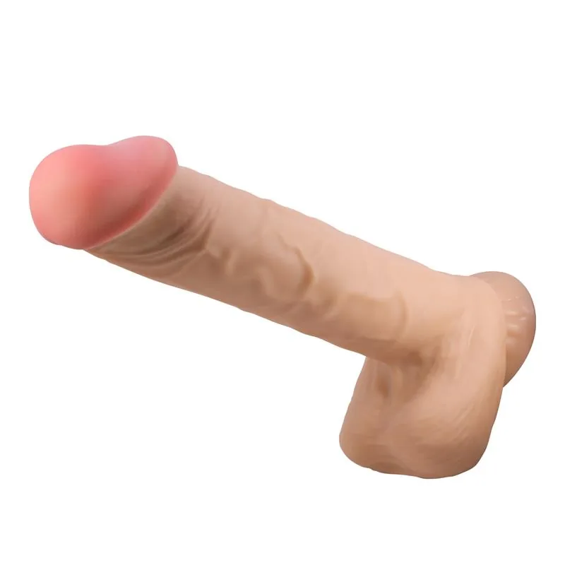 Dildo Realista com Pele Deslizante 26 cm — vista 4 de 9