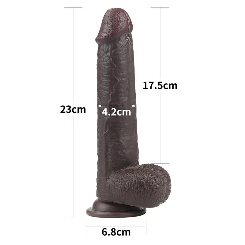 Dildo Realista com Pele Retrátil 23 cm Lovetoy — vista 15 de 16