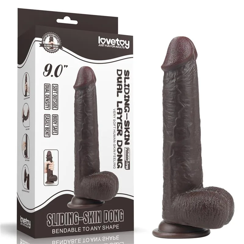 Dildo Realista com Pele Retrátil 23 cm Lovetoy — vista 16 de 16
