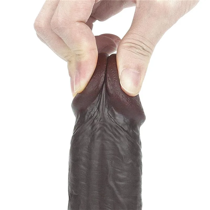 Dildo Realista com Pele Retrátil 23 cm Lovetoy — vista 9 de 16