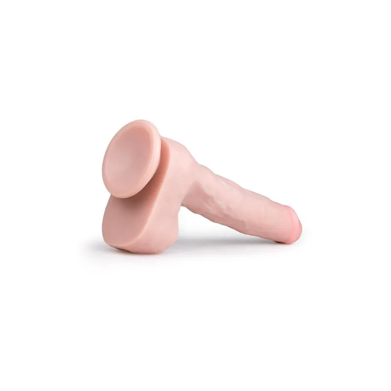 Dildo Realista com Testículos e Ventosa 29,5 cm Natural Easytoys — vista 3 de 5