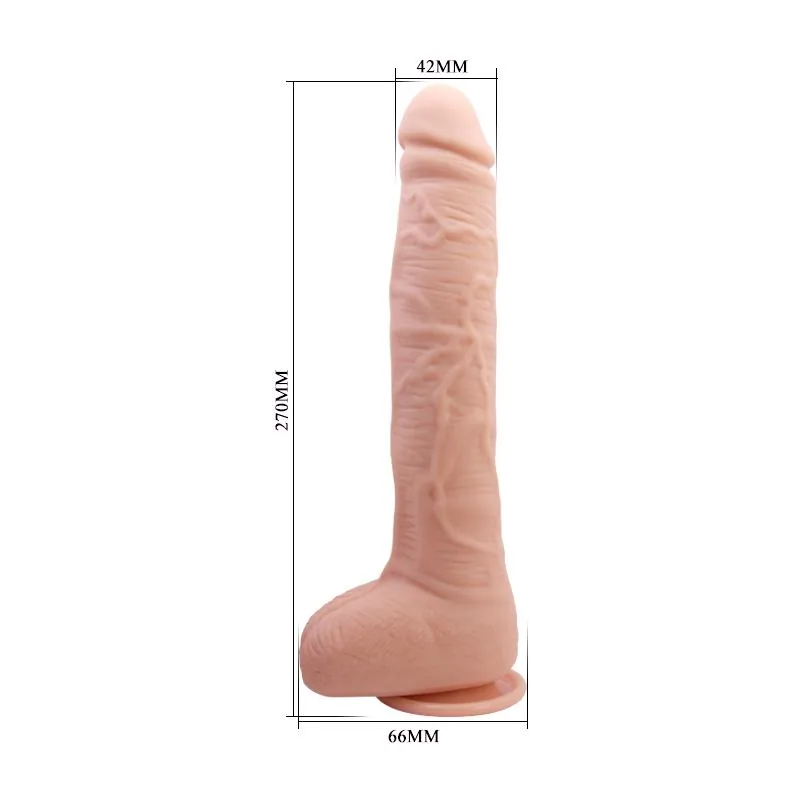 Dildo Realista Dick com Testículos e Ventosa 27 cm Baile — vista 8 de 9