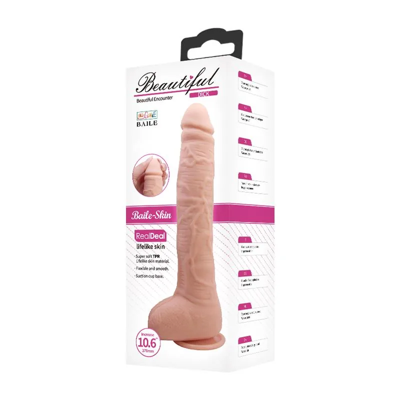 Dildo Realista Dick com Testículos e Ventosa 27 cm Baile — vista 9 de 9