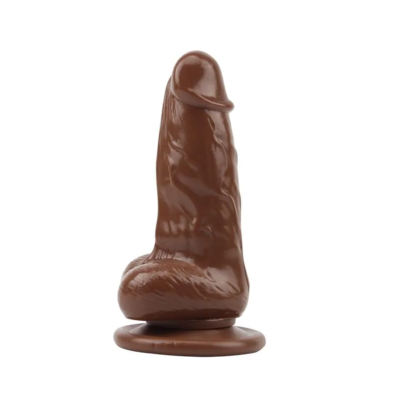 Dildo Vibratório Jumbo Jack Chisa Castanho 15 cm — vista 2 de 3