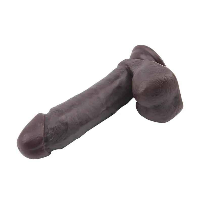 Dildo Dupla Densidade Fashion Dude Castanho — vista 3 de 3
