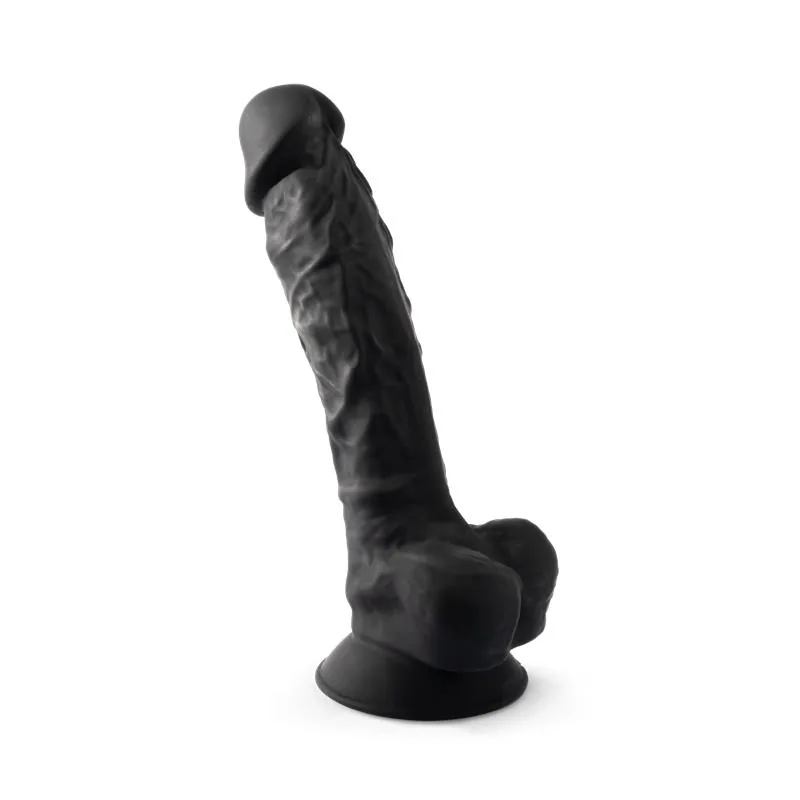 Dildo Dupla Densidade Modelo 1 Silexd Preto 20 cm — vista 2 de 3