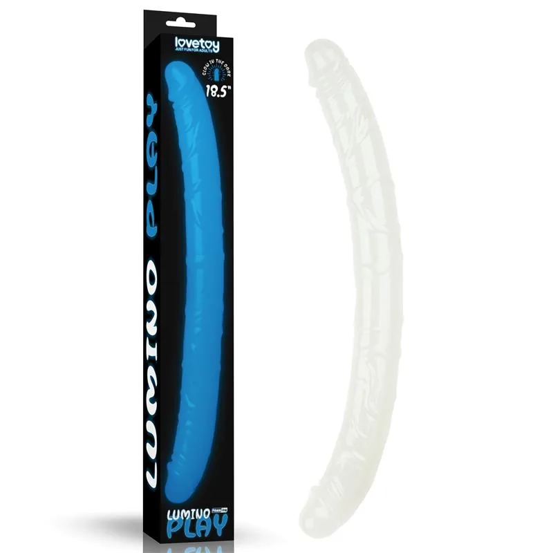 Dildo Duplo Lumino Luz Azul Lovetoy 47 cm