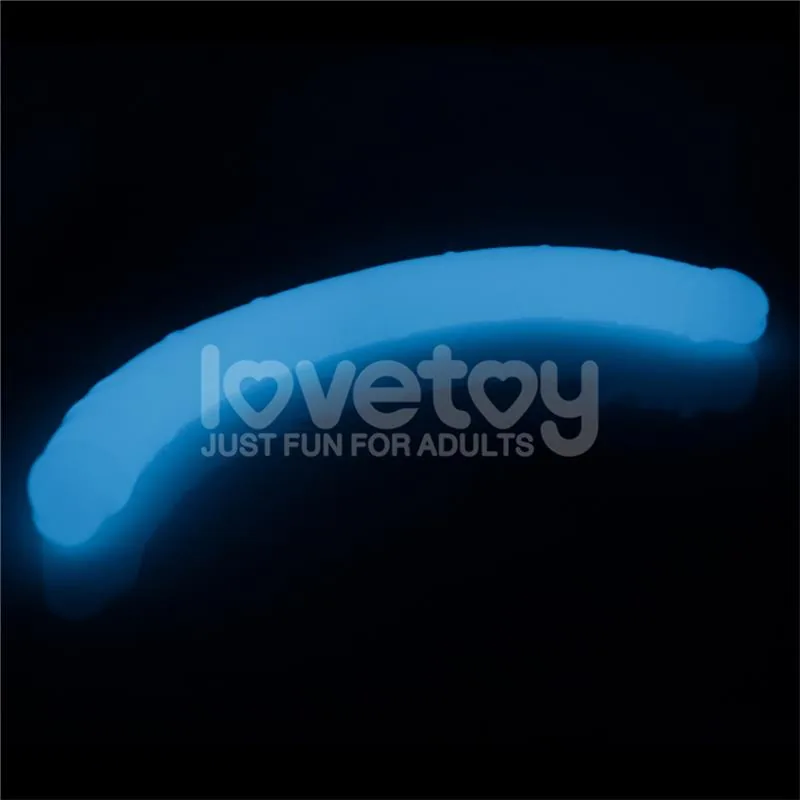 Dildo Duplo Lumino Luz Azul Lovetoy 47 cm — vista 3 de 3