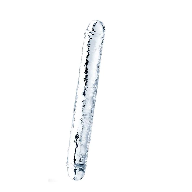 Dildo Duplo Flawless Clear Lovetoy Transparente 30 cm