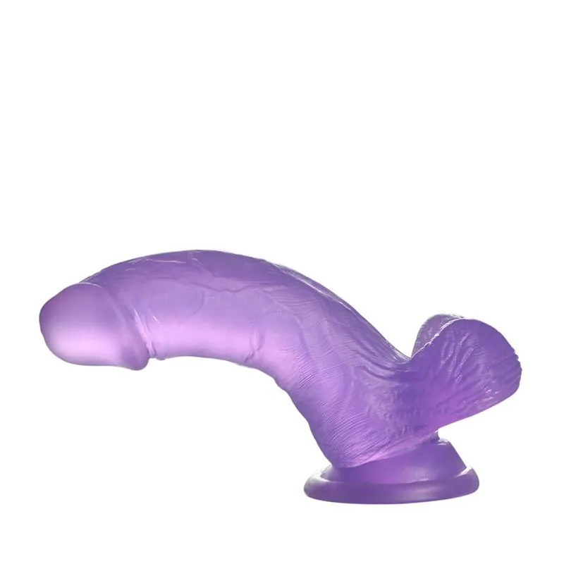 Dildo Jelly Studs Lovetoy Roxo 15 cm — vista 3 de 3