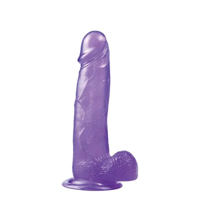 Dildo Jelly Studs Lovetoy Roxo 20 cm