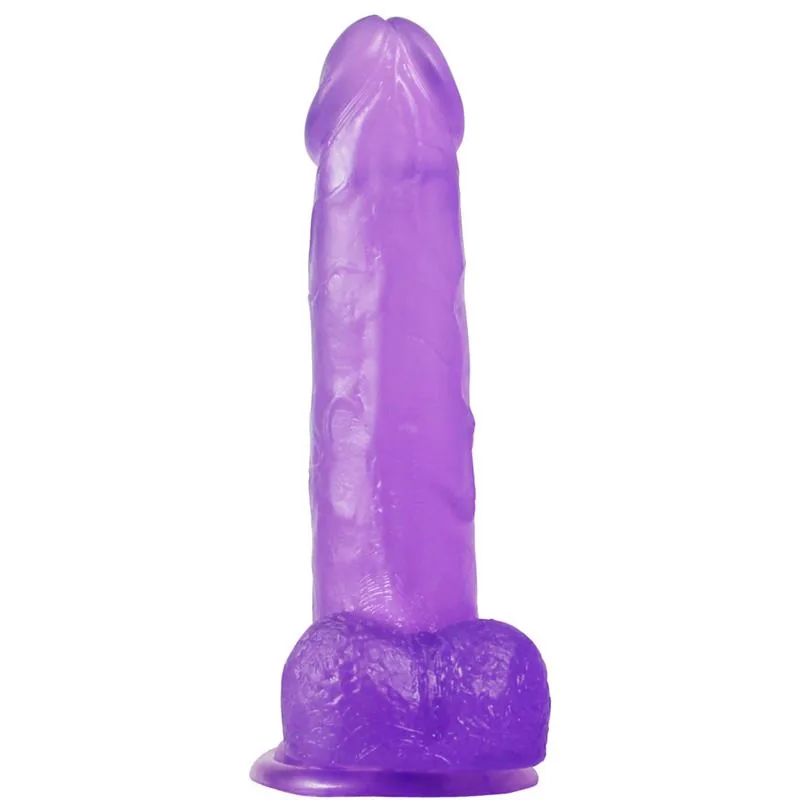 Dildo Jelly Studs Lovetoy Roxo 20 cm — vista 2 de 3