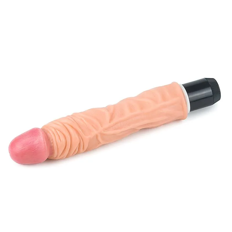 Dildo Vibratório Flexi Lovetoy Natural 24 cm — vista 2 de 3