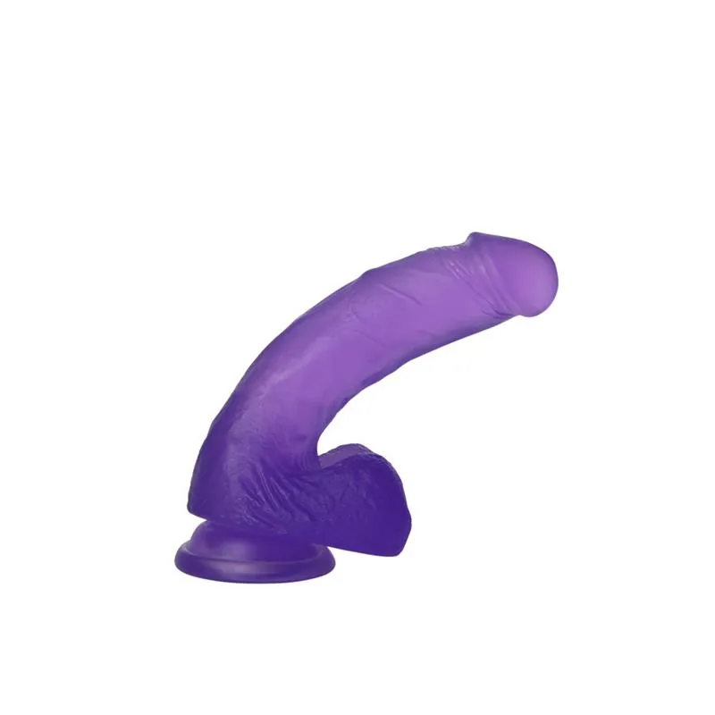 Dildo Jelly Studs Lovetoy Roxo 18 cm — vista 3 de 3